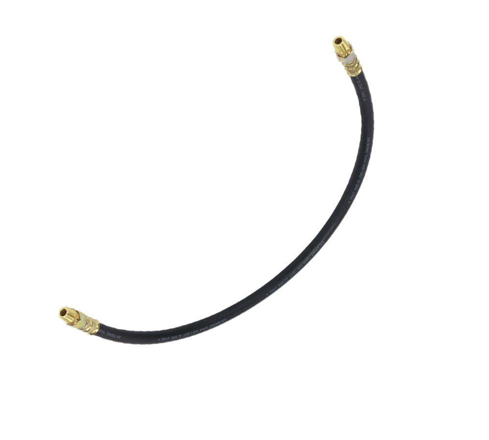 Air Brake Hose Assembly 32" x 3/8"-18 for Semi Trucks | 3/8" ID 3/8" NPT 225 PSI 2 Swivel DOT FMVSS106 SAE J1402 | Replaces 16432 161SW3266 146532 21181 40122-32 453332 E8581-32BK