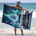 thumbnail image 5 of Ghostbusters Beach Towel Microfiber Soft Absorbent Quick-Dry Bath Towel 130x80cm for Bathroom Shower Guests Pool Swimming Camp Holiday Gym for Kid Adult, 5 of 8