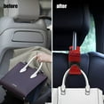 thumbnail image 4 of czcpp-4PCS Car Seat Hooks, Bling Car Rhinestone Headrest Hooks, Universal Bling Car Interior Accessories, for Handbag, Clothes, Purse, Water Bottle (Red), 4 of 4