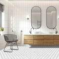 thumbnail image 2 of Achim Retro 12" x 12" 1.5mm Peel & Stick Vinyl Floor Tiles, 20 Tiles/20 sq. ft., Scallop, 2 of 5