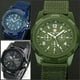 thumbnail image 4 of Reloj de pulsera de nailon de moda para hombre, sencillo, con correa de tela, reloj militar, tendencia, reloj deportivo con aguja luminosa, reloj para hombre y mujer, 4 of 5