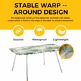 thumbnail image 4 of Sage Green Ombre Table Cloths for 8 Foot Rectangle Tables, Gradient Abstract Art Vintage Grey Patio Waterproof Elastic Fitted Tablecloths, Washable Rectangular Table Cover for Camping, 4 of 8