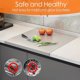 thumbnail image 4 of Lekihaqq Stainless Steel Cutting Board Over Sink Kitchen Countertop Protector Food Grade Metal Chopping Board For Meat Vegetable Bread Prep, 4 of 5