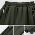 thumbnail image 4 of ATOGUTA Kids Ski Pants Warm Fleece Windproof Water Proof Outdoor Hiking Ski Pants Size 6-17, Army Green, 4 of 6