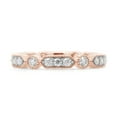 thumbnail image 2 of 1/2 ct. t.w Round Cut Lab Created Moissanite Diamond Milgrain Full Eternity Stackable Band Ring For Women In 14K Solid Rose Gold (G-H Color, VVS1 Clarity, 0.50 Cttw)-4, 2 of 8