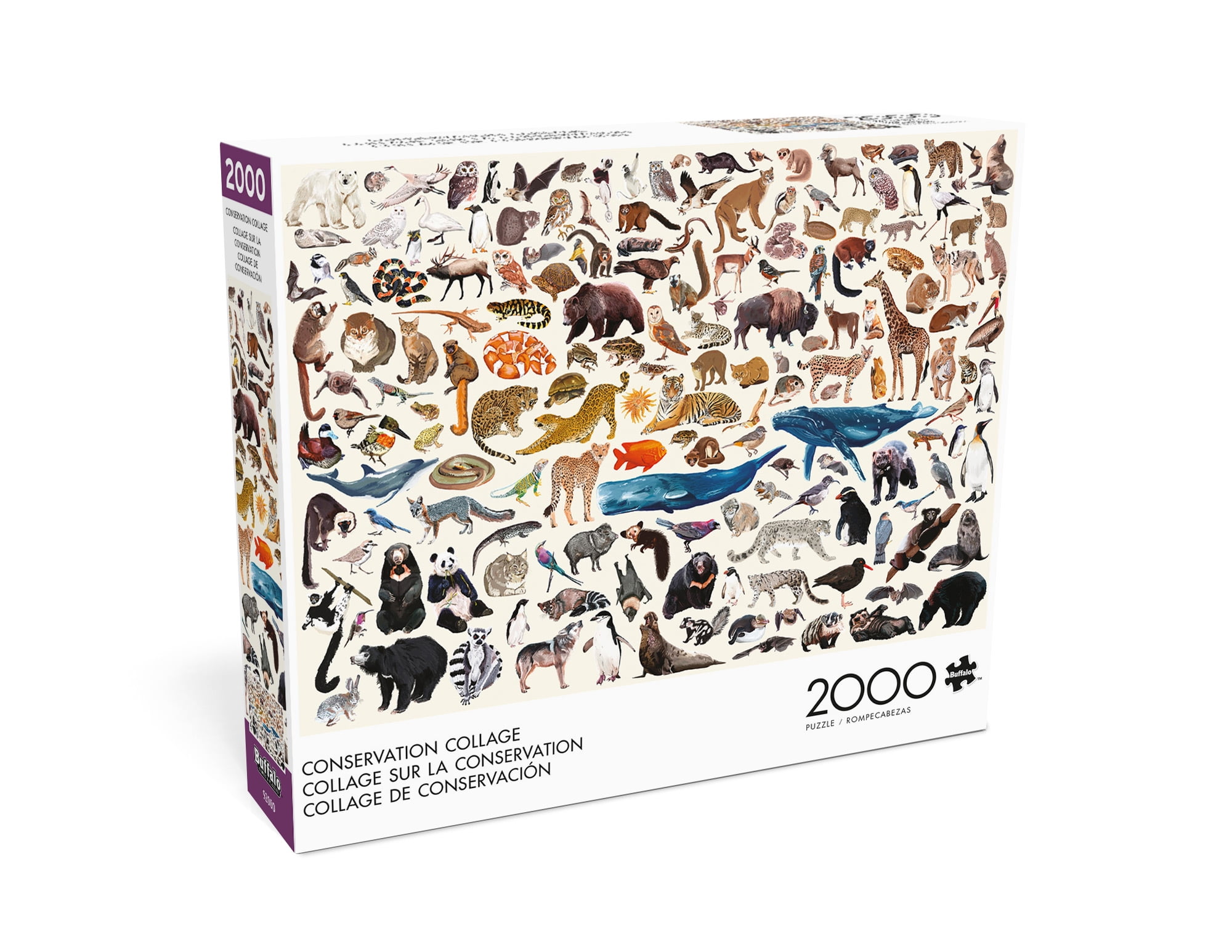 Buffalo Games Conservation Collage 2000-Piece Interlocking Jigsaw Puzzle for Adults Ages 14 and Older