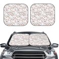 thumbnail image 2 of Balery 2 Piece Cat Bear Rabbit Car Windshield Sun Shade|Foldable Front Windshield Shade for Car Front Window for Most Sedans SUV Truck-Medium, 2 of 7