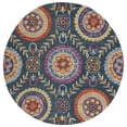 thumbnail image 2 of Safavieh Suzani Iskra Medallion Area Rug, Blue/Multi, 6' x 6' Round, 2 of 10