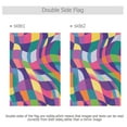 thumbnail image 4 of Yayeee Garden Flag 12" x 18" Double Sided Outdoor Yard Lawn Holiday Decorations, Colorful Wavy Pattern, 4 of 6