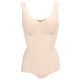 thumbnail image 2 of Body moldeador adelgazante con escote en V y sujetador para mujer, entrenador de cintura, Body con Control de barriga (caqui) L, 2 of 5
