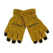 HySafety - Hysafety Cowhide Leather Reinforced Palm Structural Firefighter Gloves - Brown - Size XX-Large
