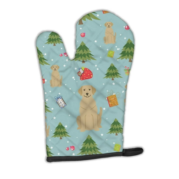 Christmas Yellow Labrador Oven Mitt
