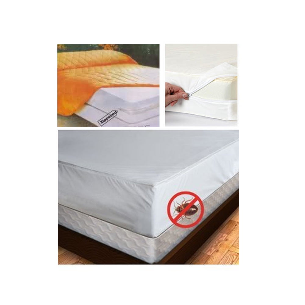 EXTRA LONG TWIN SOFT VINYL PLASTIC MATTRESS COVER-W/ZIPPER-HAVE A SAFE SLEEP  P 