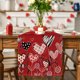 thumbnail image 5 of Camino de mesa para San Valentín, mantel supersuave para catering, bodas, cocinas, fiestas, vacaciones, picnics, decoración del hogar, 13 x 72 pulgadas de largo, romántico, con textura artística de co, 5 of 6