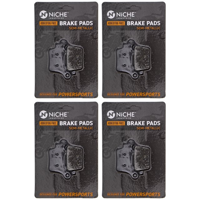 Niche Rear Brake Pad for Husqvarna FE350 Semi-Metallic Motorcycle 4 Pack 519-KPA2377D