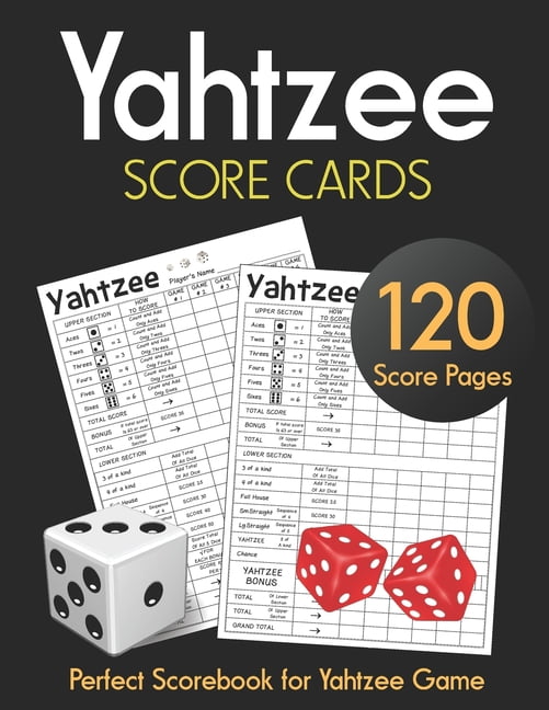 yahtzee score cards clear printing with correct scoring instruction
