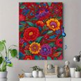 thumbnail image 4 of Vibrant Floral Birds Canvas Print Wall Art for Living Room Bedroom Office Kitchen Apartment Home Decor, 4 of 8