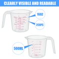 thumbnail image 2 of Juego de tazas medidoras DTDNZKN de plástico de 250 ml, 500 ml y 1000 ml, 2 of 7