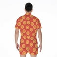 thumbnail image 2 of Orange Slices Pattern Short Sleeve Men'S Rompers Casual Summer Jumpsuits Outfit, 2 of 4