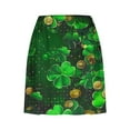 thumbnail image 4 of Tennis Skirts For Women St. Patrick'S Tennis High Waist Elegant Sports Running Shorts Short Skirt F-Multicolor, 4 of 5