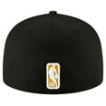 thumbnail image 4 of Men's New Era Black Golden State Warriors 59FIFTY Fitted Hat, 4 of 4