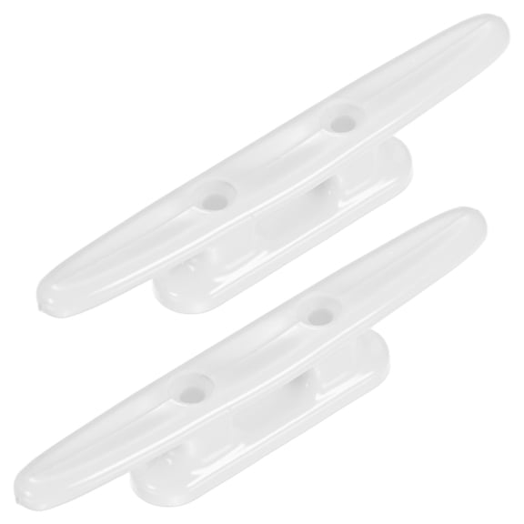 Uxcell 2pcs Boat Cleats Dock 4 Inch Kayak Rope Tie Cleat 32mm for Marine White