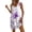 Purple, variant on Womens Summer Short Dresses Plus Size V-Neck Sleeveless Floral Printed Boho Summer Casual Loose Tank Dress with Pockets Beach Vacation Outfits