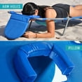 thumbnail image 4 of Ostrich Ladies Comfort Lounger Chair and On Your Back Beach Chair, Blue, 4 of 12