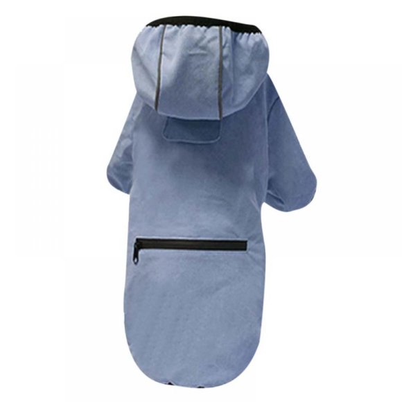Pet Waterproof Reflective Portable Hooded Raincoat Poncho Dog Outdoor Clothes