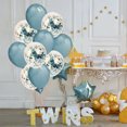 thumbnail image 3 of 60 Pack 12 inches, pearl -colored balloons+sequins balloon | Latex Balloons | Party BalloonsLight blue, 3 of 5