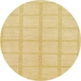 thumbnail image 1 of Ahgly Company Machine Washable Indoor Round Abstract Orange Area Rugs, 7' Round, 1 of 7