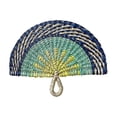 thumbnail image 2 of Handwoven Seagrass Fan, Woven Palm Leaf Fan, Decorative Wall Hanging Fan, Macaron Color Fan, Natural Fiber Fan for Home Decor and Wall Art, 2 of 6