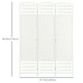 thumbnail image 3 of HOMCOM 5.6ft Folding Room Divider, Freestanding Privacy Screen for Bedroom, 3 of 10