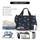 thumbnail image 5 of Easygdp Christmas Dachshund Bolsa de Gimnasio, Bolsa de Viaje Duffel, Bolsa de Fin de Semana con Compartimentos, Bolsa de Mano para Noche, 5 of 7