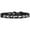 Black, variant on Dog, Puppy and Pet Designer Croc Collar, "Silver Spike  Clear Jewel"