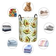 thumbnail image 4 of Balery Avocado Doing Sport Cesta de ropa redonda con asas, impermeable, independiente, para ropa, juguetes, dormitorio y familia-Medium, 4 of 6