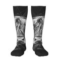 thumbnail image 1 of Wukai Geometric Bull Design for Contrast Color Stockings, Sports Fitness Adult Long Socks, Unisex, 1 of 6