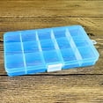 thumbnail image 3 of Magik 2-4 Pack Plastic Storage Case Box Jewelry Earring DIY Making Tool Containers 15 Grids Removable Dividers (2 Pack, 15 Grid Blue), 3 of 5