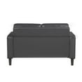 thumbnail image 2 of Lexicon Malcolm Faux leather Love Seat in Dark gray, 2 of 5