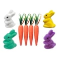 thumbnail image 3 of Adorno de Zanahoria Y de Pascua, Figuritas Artesanales de Conejo, Decoración de Conejo de Pascua para Oficina, Estantería, Mesa Interior, Pri Estilo A, 3 of 8