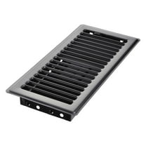Imperial RG1995 Louvered Pewter Steel Floor Register 4inch x 10inch