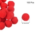 thumbnail image 2 of Uxcell Pom Felt Balls Fabric 0.59" Red for Craft Project DIY 100 Pcs, 2 of 7