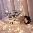 thumbnail image 1 of Cadena de luces LED con forma de bola de hielo agrietada, resistente al agua, con alambre de cobre, luz decorativa de color, control remoto, cuentas agrietadas, material duradero, 1 of 5