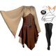 thumbnail image 2 of 5 paquetes de disfraz de hada elfo renacentista tradicional irlandés vikingo vestido hada elfo oreja para Halloween Cosplay fiesta de disfraces (mediano), 2 of 4