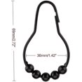 thumbnail image 2 of Shower Curtain Hooks Rings, Stainless Steel Rust-resistant Shower Curtain Rings And Hooks-set Of 24- Matte Black, 2 of 2