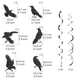 thumbnail image 3 of Halloween Hanging Decoration Crow Hanging Decorative Supplies Halloween Party Theme Ceiling Hanging Decoration, 3 of 6