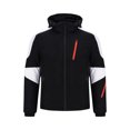 thumbnail image 4 of HOOMEUMY Men's Winter Jacket Warm Thick Padded Hooded Waterproof Windproof Snow Coat Casual Outdoor Sportswear Black XXXL, 4 of 6