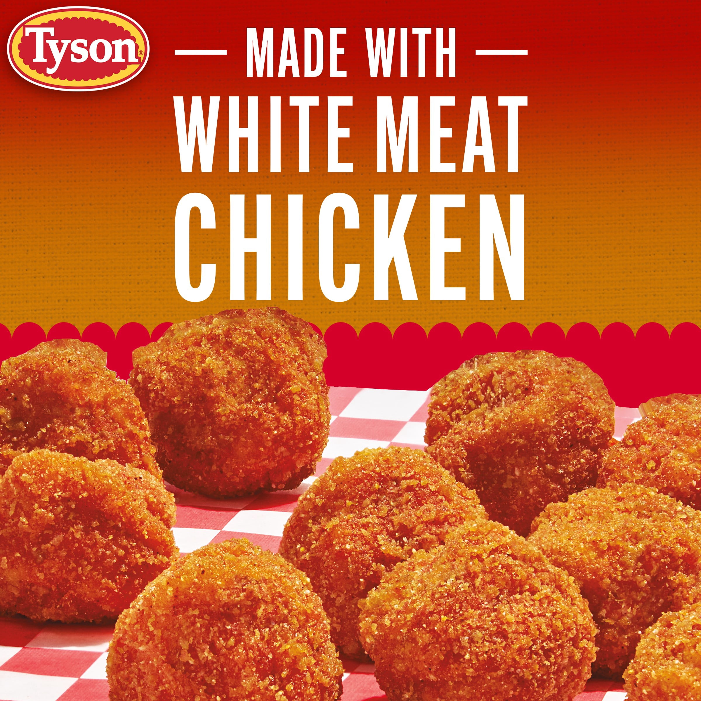Tyson Fired Up Popcorn Chicken 25 oz, (Frozen, Fully Cooked)