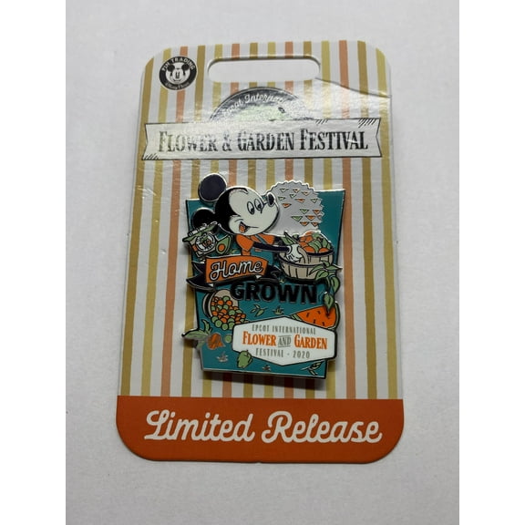 Disney Flower and Garden Festival 2020 Mickey Home Frown Pin Limited New w Card