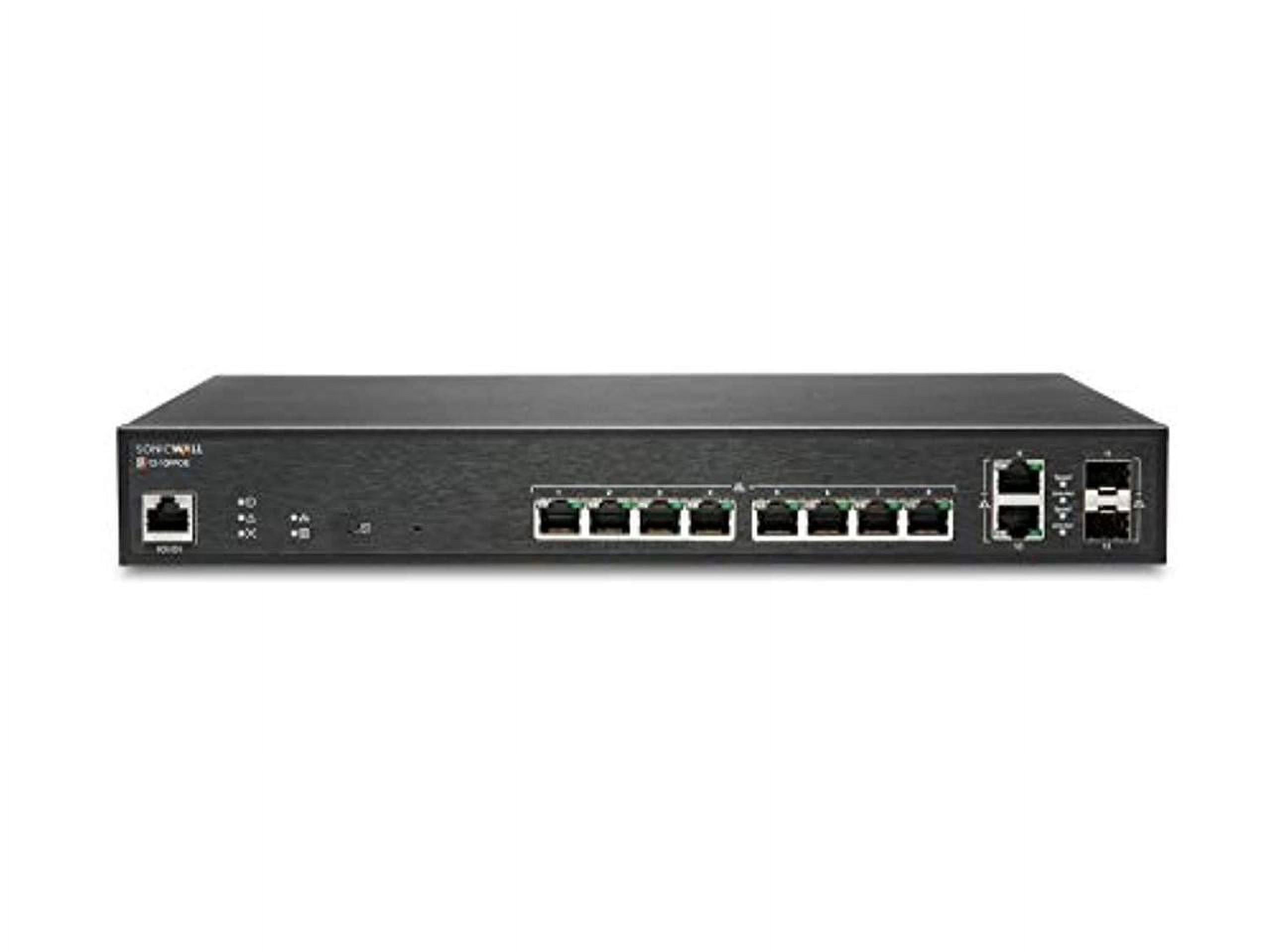 SonicWall 10 Port & 2 SFP Port Ethernet Switch 3yr Dynamic Support 02SSC8371